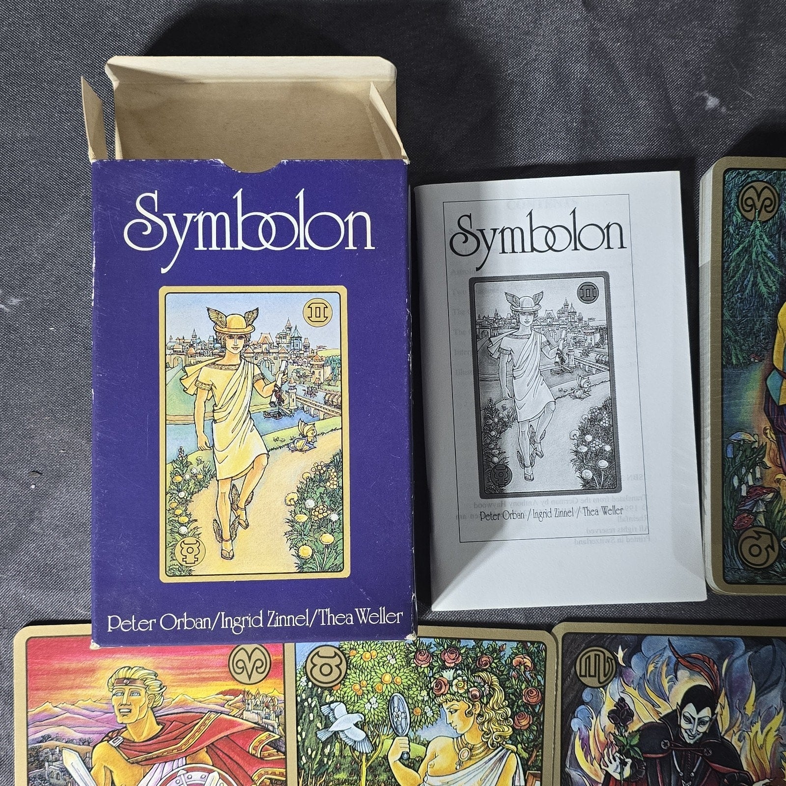 Original Symbolon Tarot Oracle Deck Peter Orban 1993 AGMULLER Big Sized