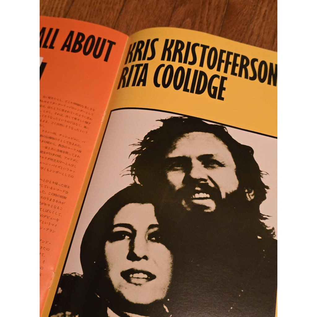 SIGNED Kris Kristofferson and Rita Coolidge 1974 Japan Tour Book Program Set List