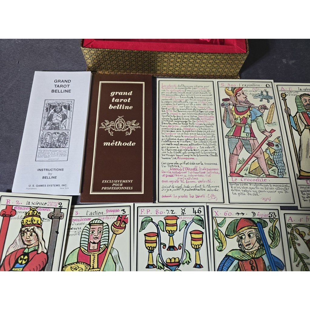 Vintage Le Grand Tarot Belline 1966/1967 US Games Systems Ornate Gilded