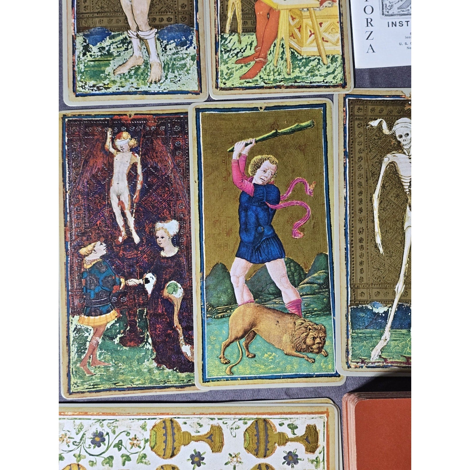 Visconti Sforza Tarocchi Tarot Cards Deck 1975 U.S Games Systems Stuart R. Kaplan Complete