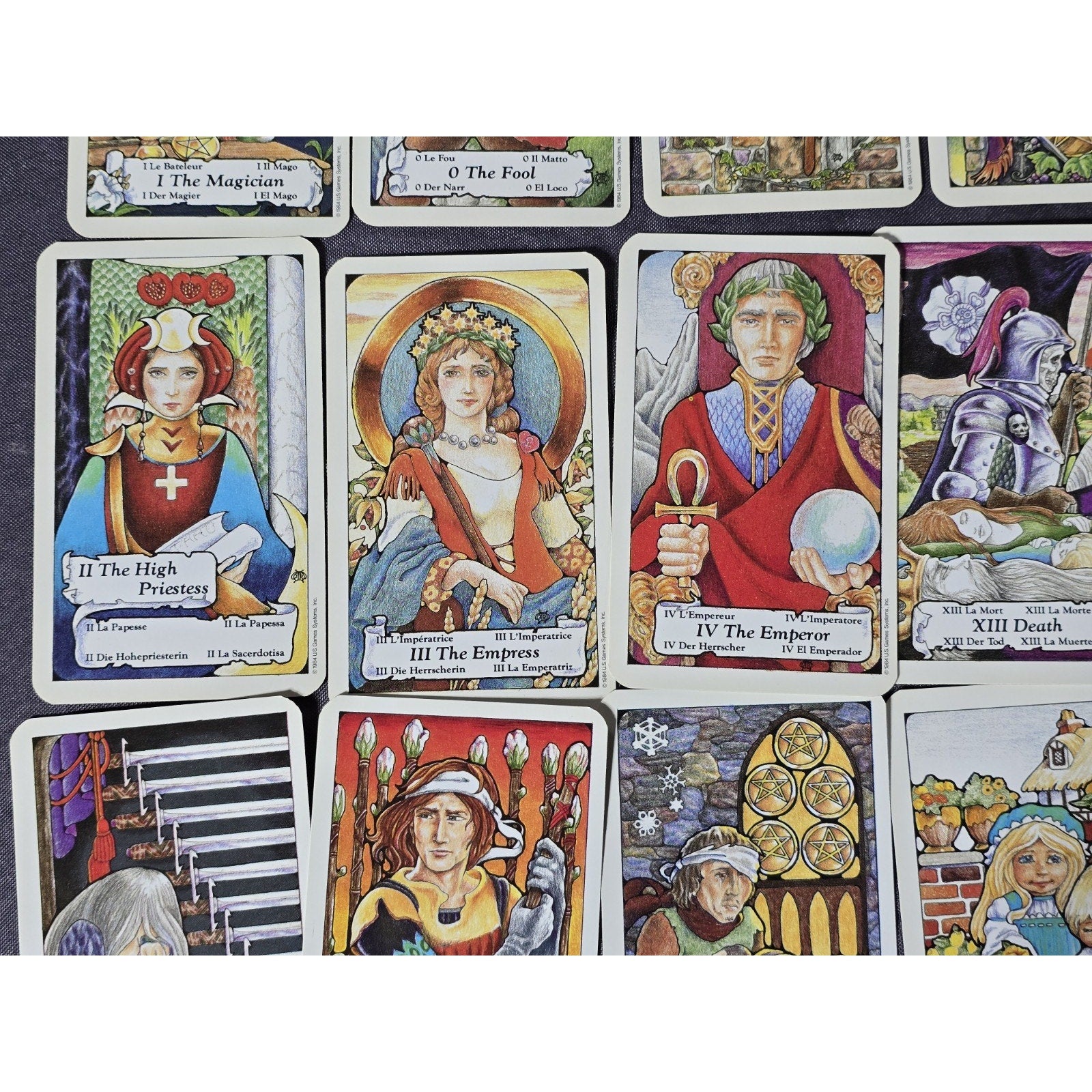 Original Hanson-Roberts Tarot Deck 1985 Complete w/ Manual US Games Complete