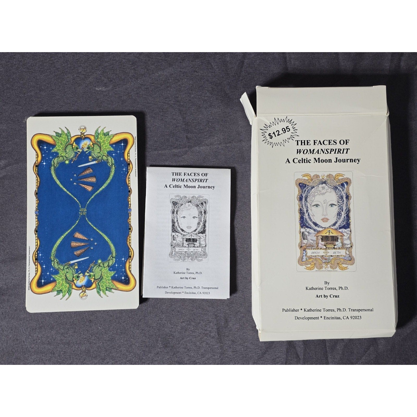 The Faces Of Womanspirit Celtic Moon Journey Tarot Card Deck by Katherine Torres