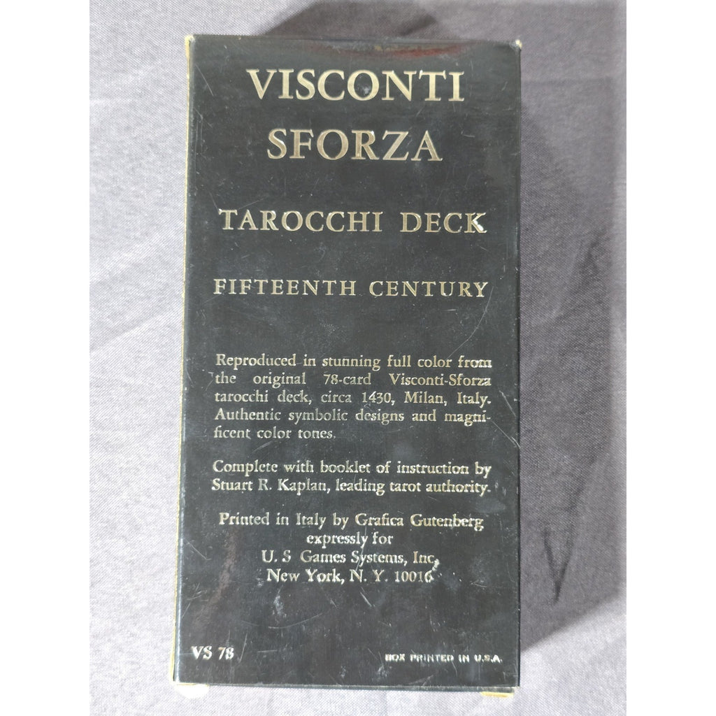 Visconti Sforza Tarocchi Tarot Cards Deck 1975 U.S Games Systems Stuart R. Kaplan Complete