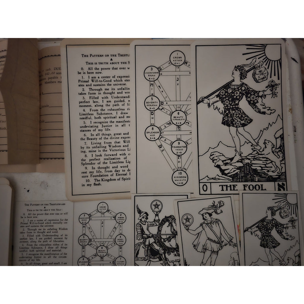 Original Lot of B.O.T.A Tarot Cards Paul Foster Case Builders of the Adytum Complete