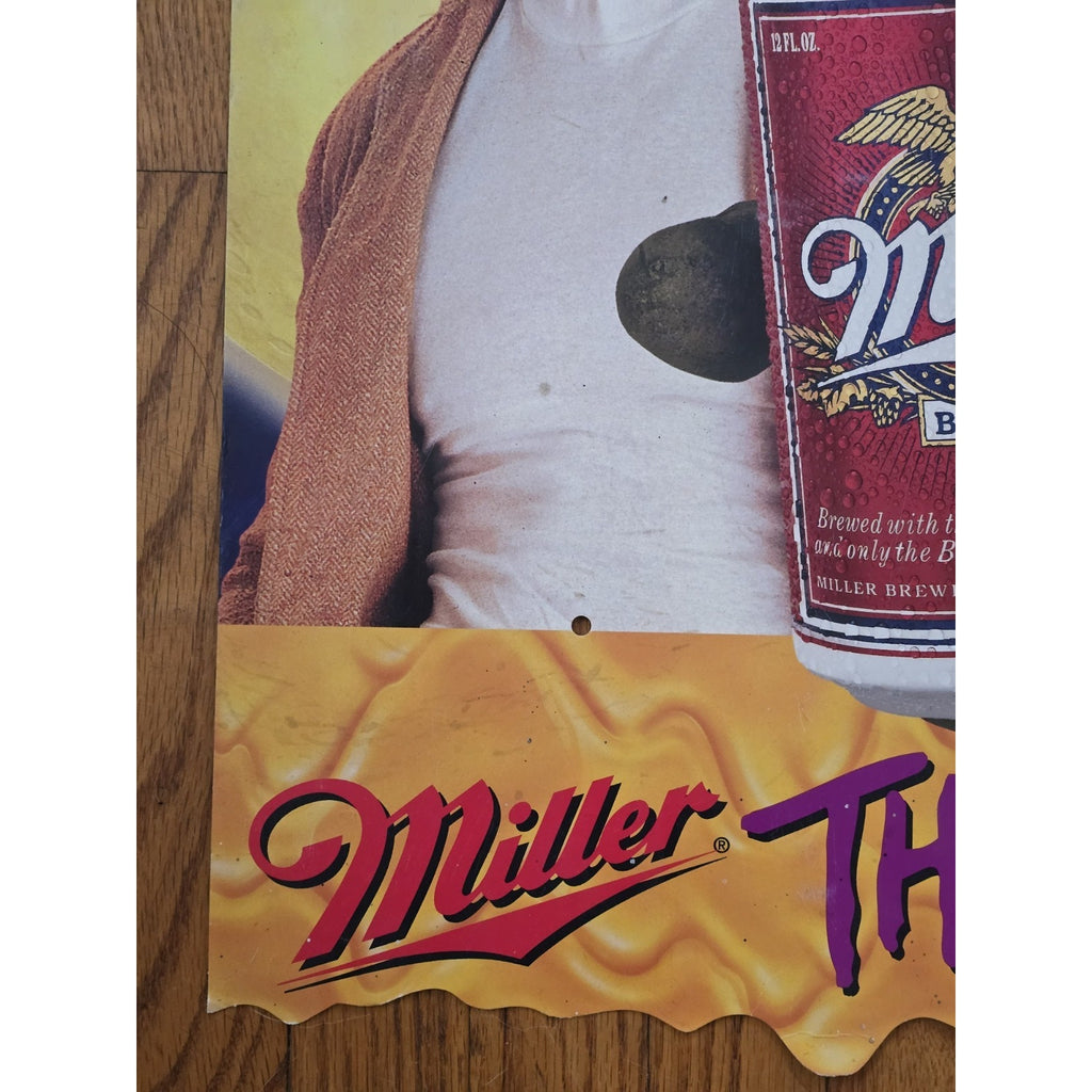 Vintage Miller Lite Thriller Frankenstein Halloween Cardboard Advertisement 1980s/90s