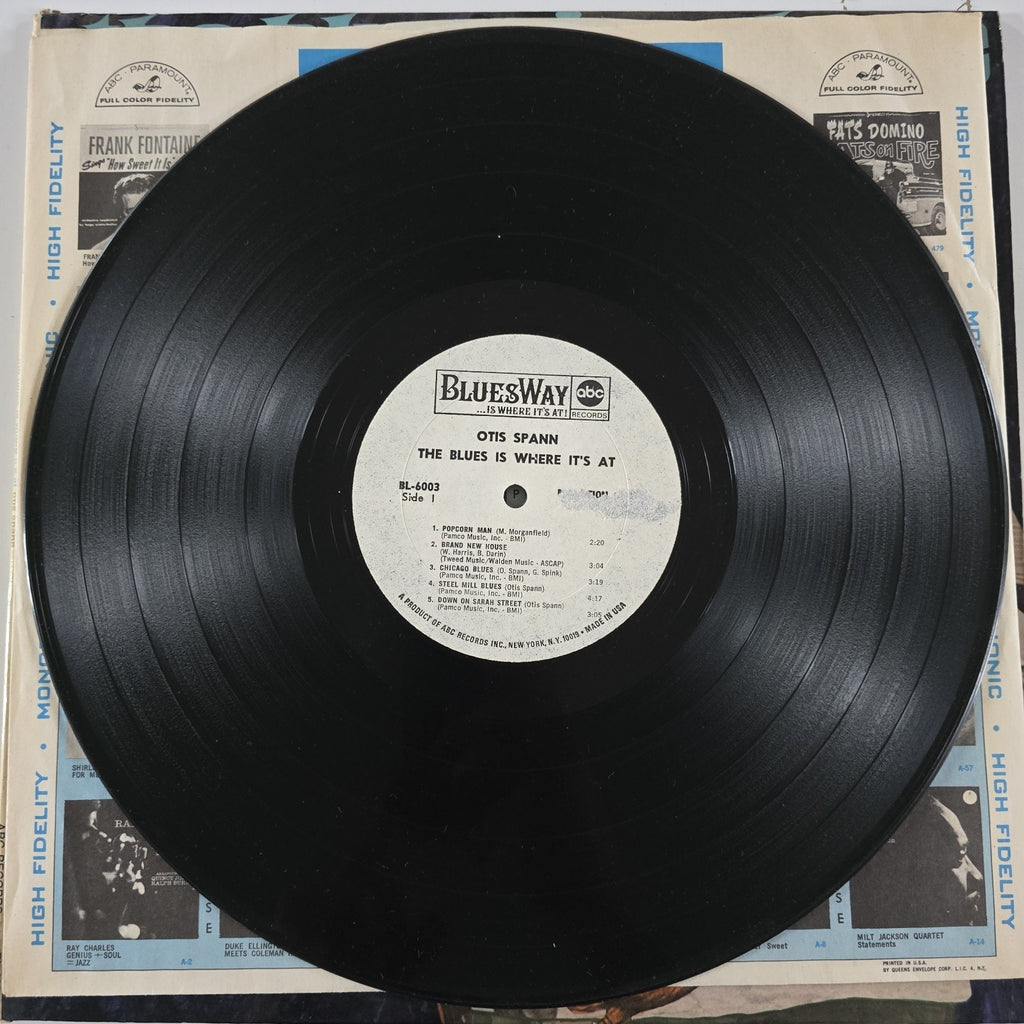 Original Otis Spann The Blues Is Where Its At MONO WLP Vinyl LP Chicago 1967