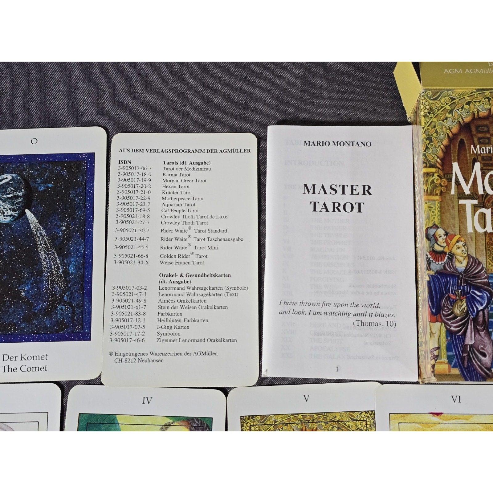 Master Tarot by Mario Montano & Amerigo Folchi 1996 OOP Rare English Edition AGMuller