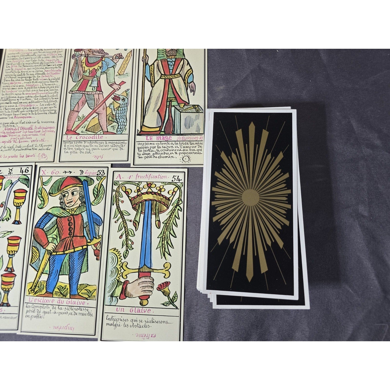 Vintage Le Grand Tarot Belline 1966/1967 US Games Systems Ornate Gilded