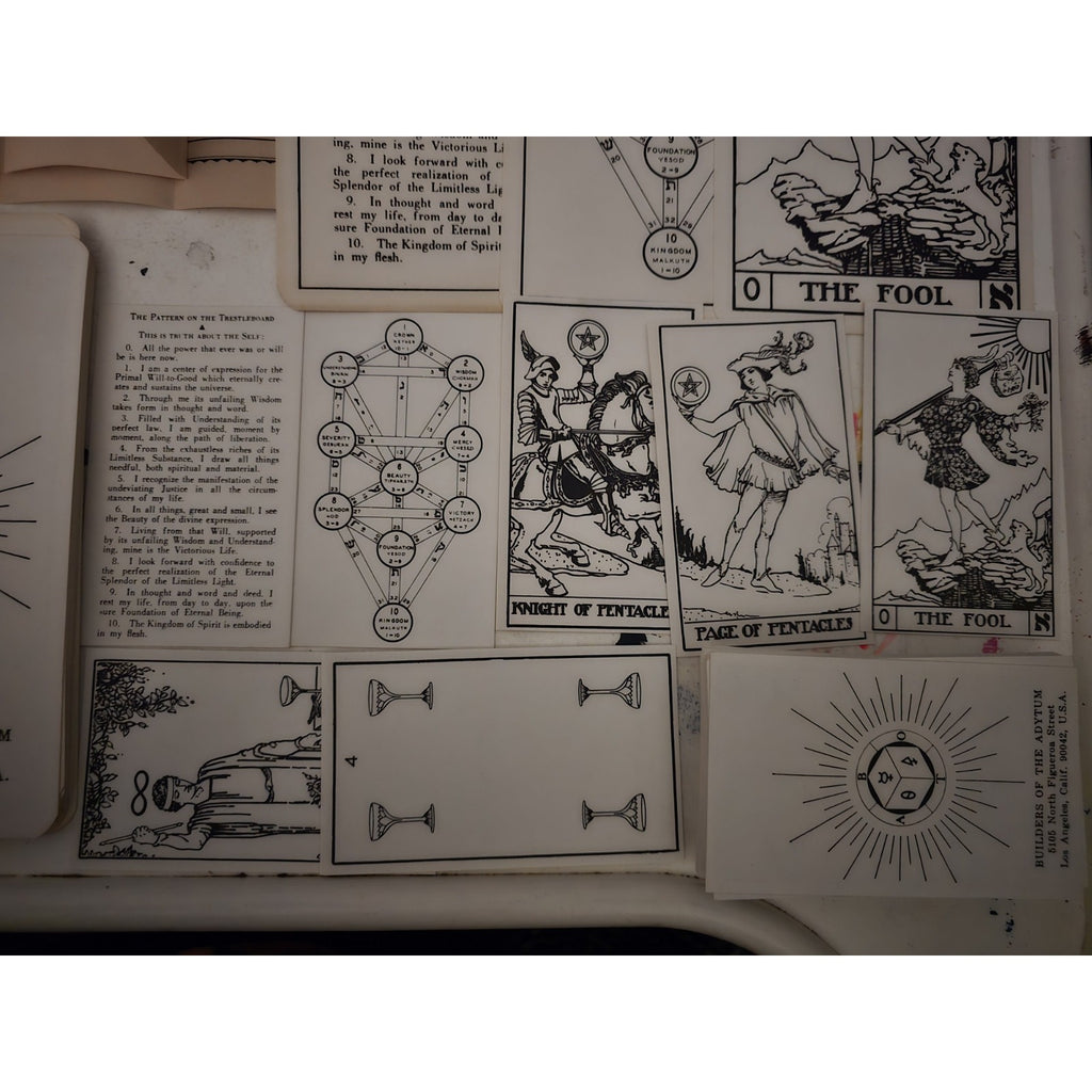 Original Lot of B.O.T.A Tarot Cards Paul Foster Case Builders of the Adytum Complete