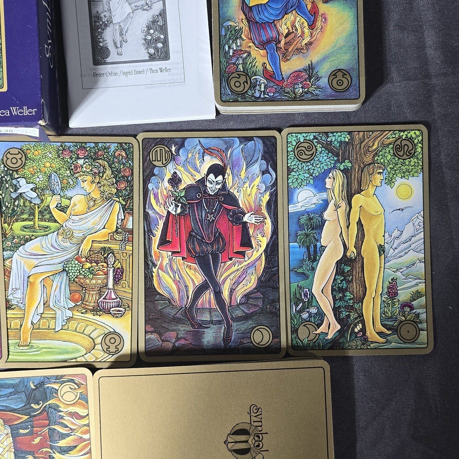 Original Symbolon Tarot Oracle Deck Peter Orban 1993 AGMULLER Big Sized