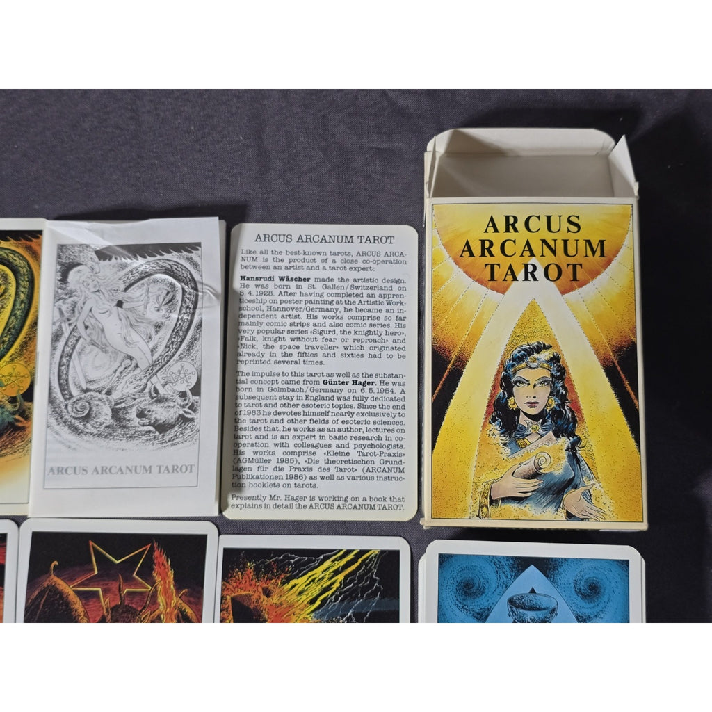 Lot x2 Arcus Arcanum Tarot Card Deck & 22 Major Arcana 1st Edition AGMuller 1986
