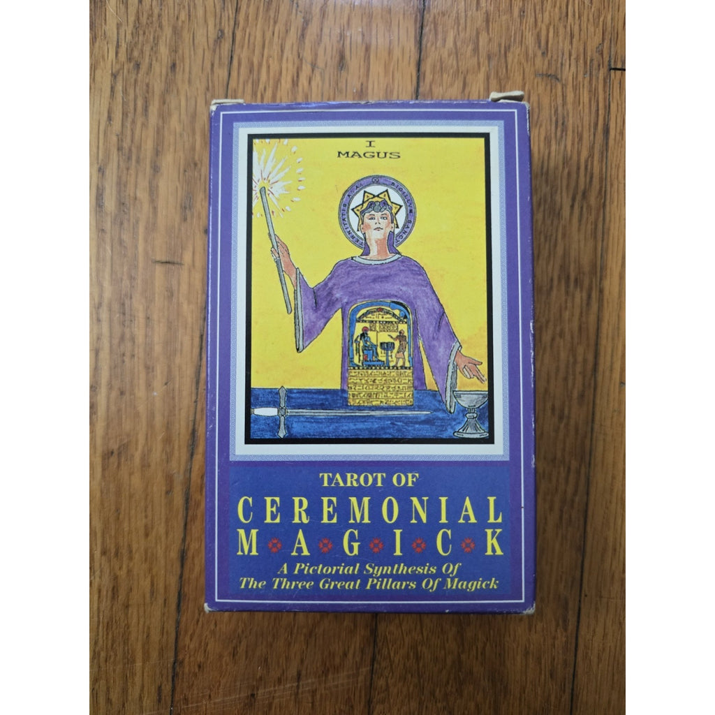 Tarot of Ceremonial Magick By Lon Milo Duquette Sealed But Torn Shrink US Games Systems 1994