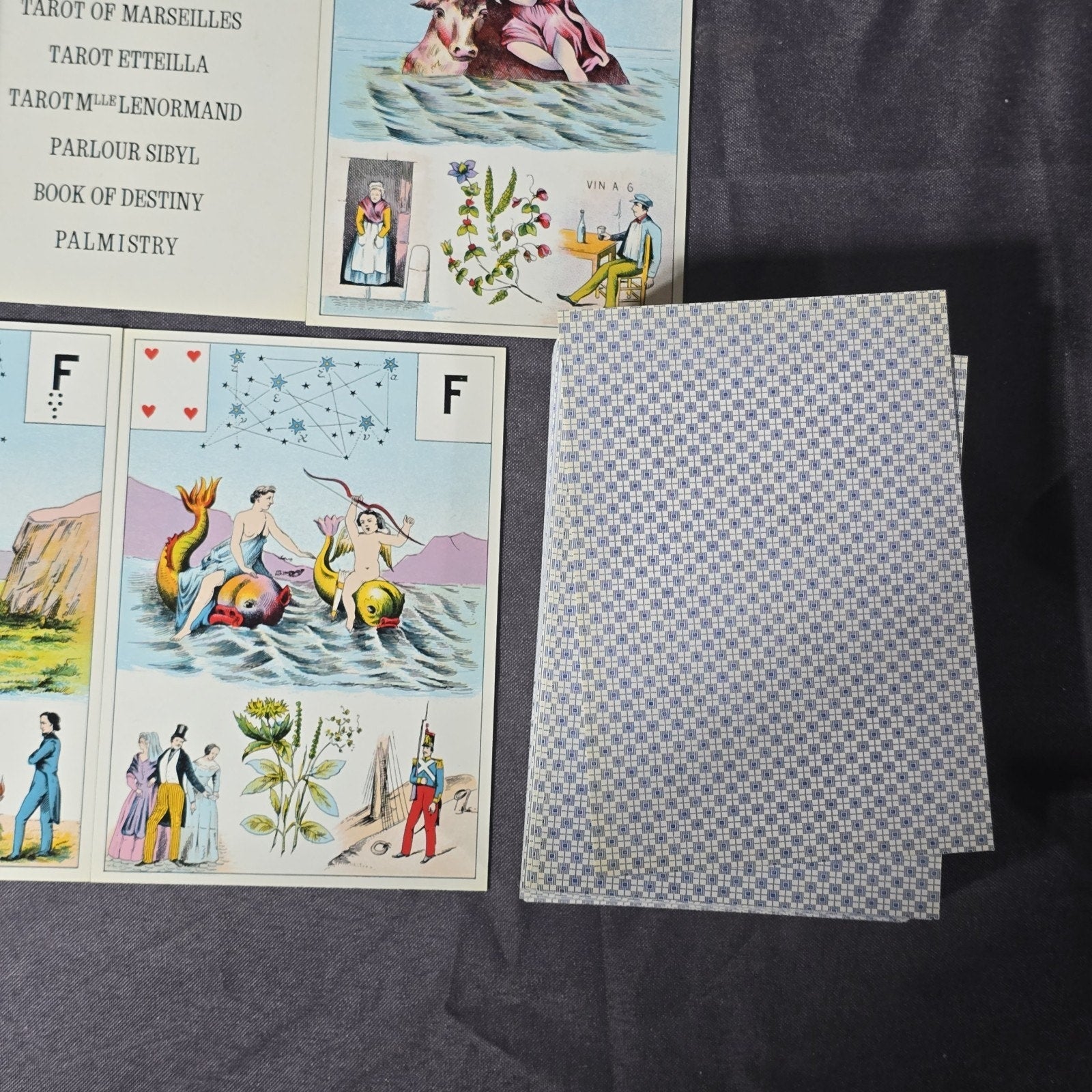 Original Astro Mythological Tarot Card Deck Mlle Lenormand Big Size 1st Edition