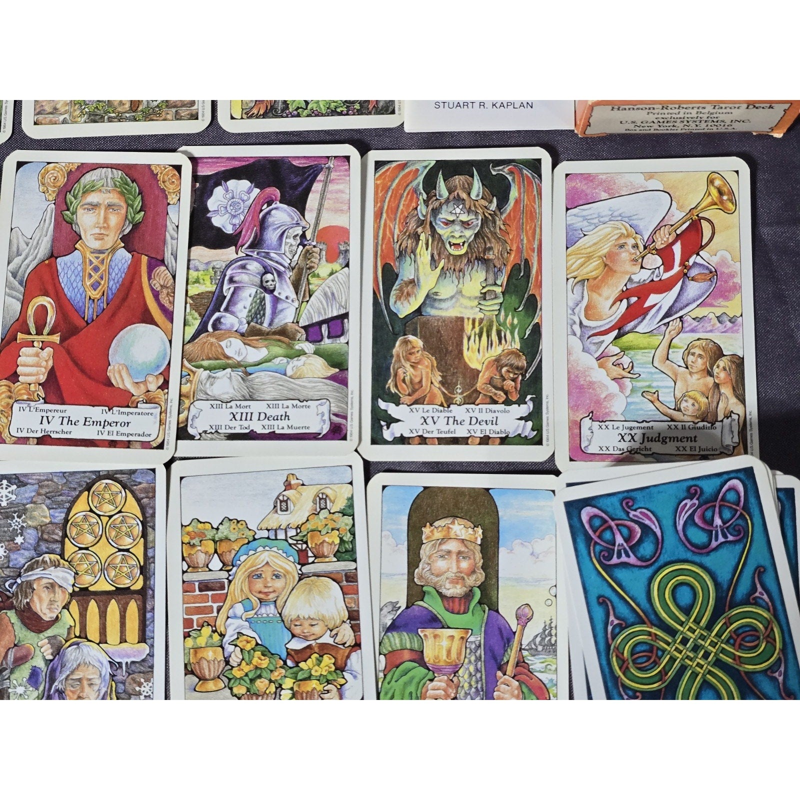 Original Hanson-Roberts Tarot Deck 1985 Complete w/ Manual US Games Complete
