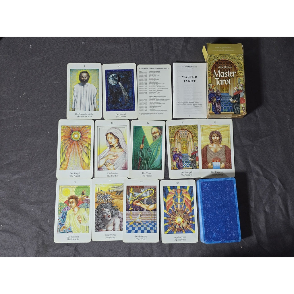 Master Tarot by Mario Montano & Amerigo Folchi 1996 OOP Rare English Edition AGMuller