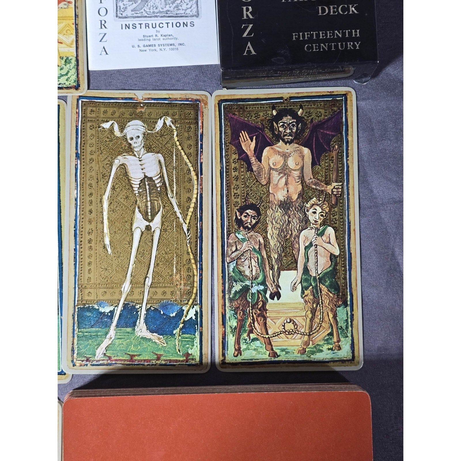 Visconti Sforza Tarocchi Tarot Cards Deck 1975 U.S Games Systems Stuart R. Kaplan Complete