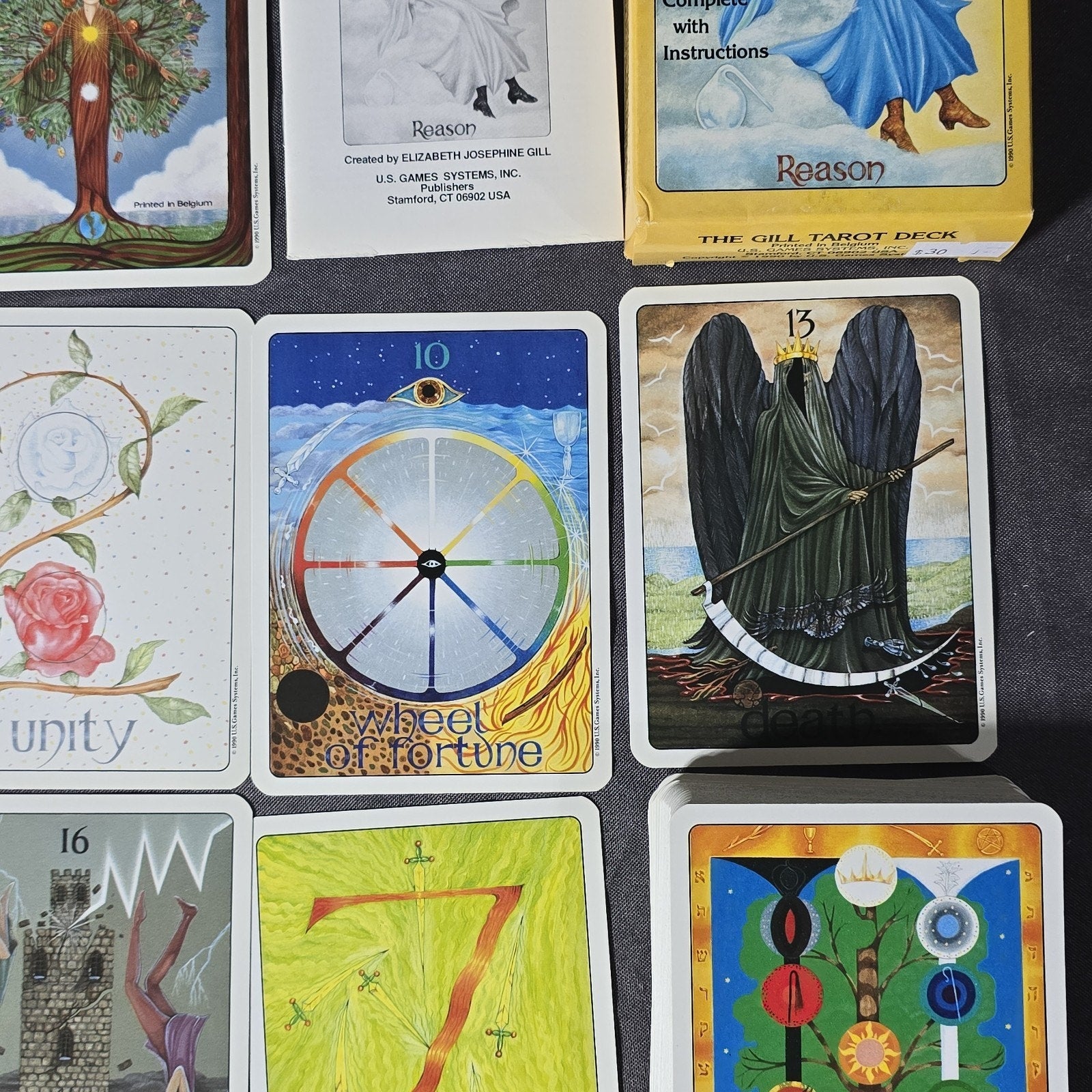 Original The Gill Tarot Card Deck By EJ GILL 1990 Complete Esoteric US Game Systems