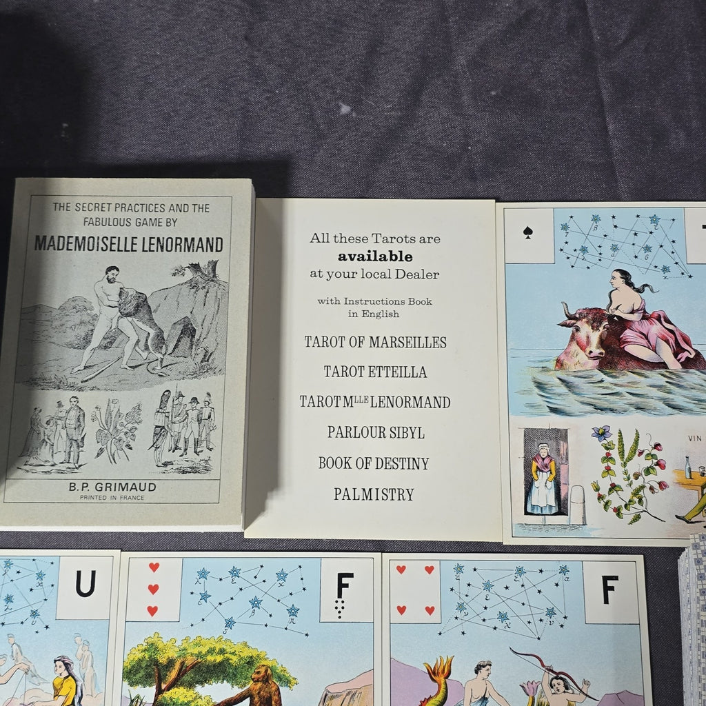 Original Astro Mythological Tarot Card Deck Mlle Lenormand Big Size 1st Edition