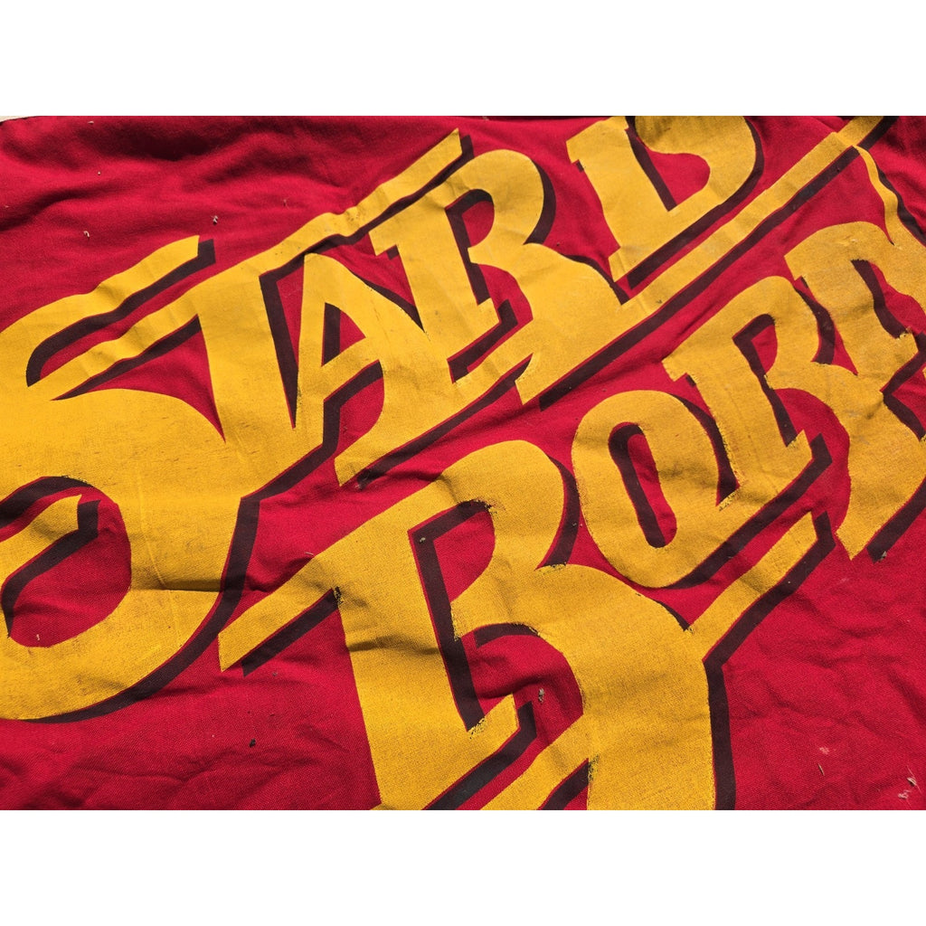 A Star Is Born Kris Kristofferson and Barbara Streisand Hand Painted Flag Movie Premiere