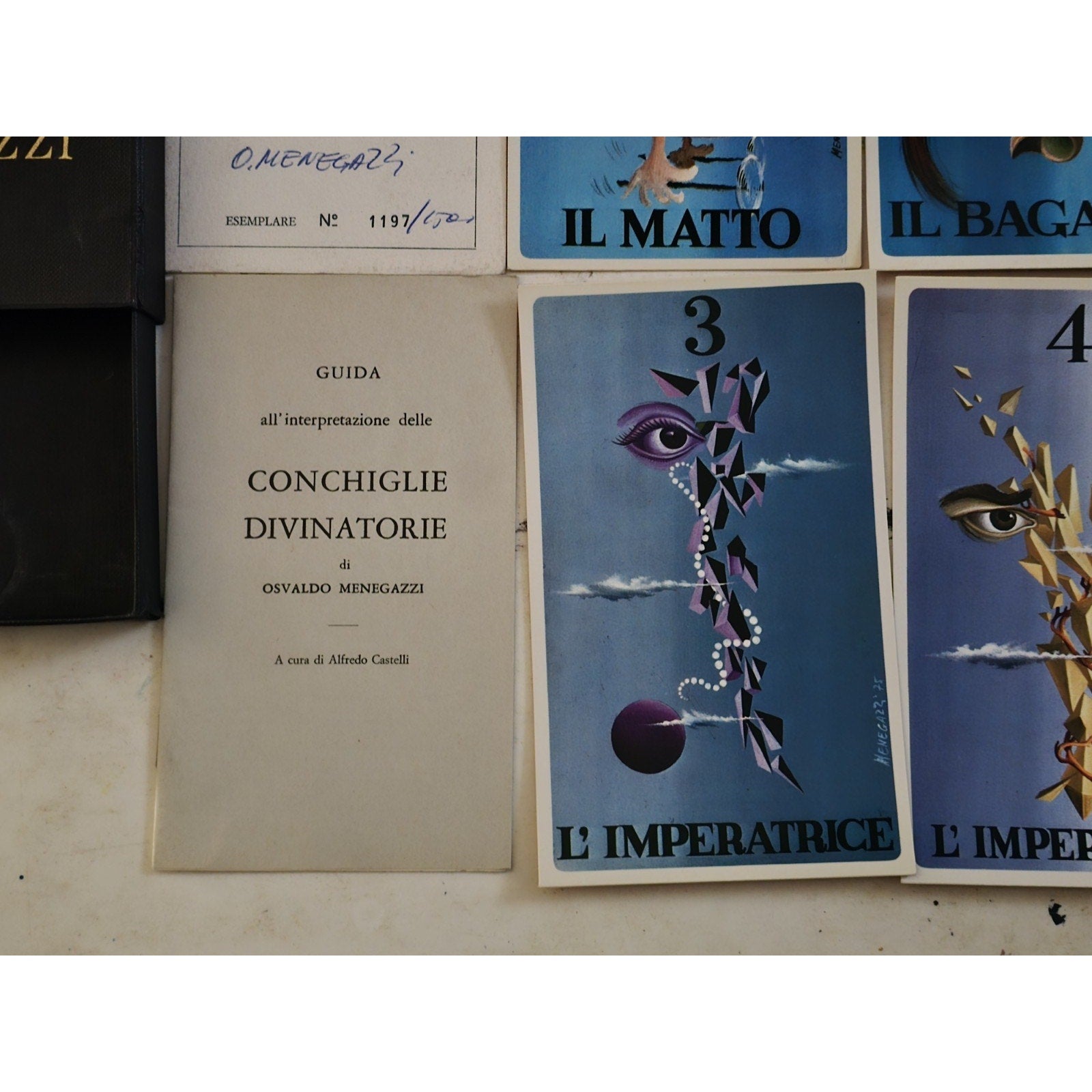 Le Conchiglie Divinatorie Tarot Card Deck by Osvaldo Menegazzi 1975 Signed & #'d