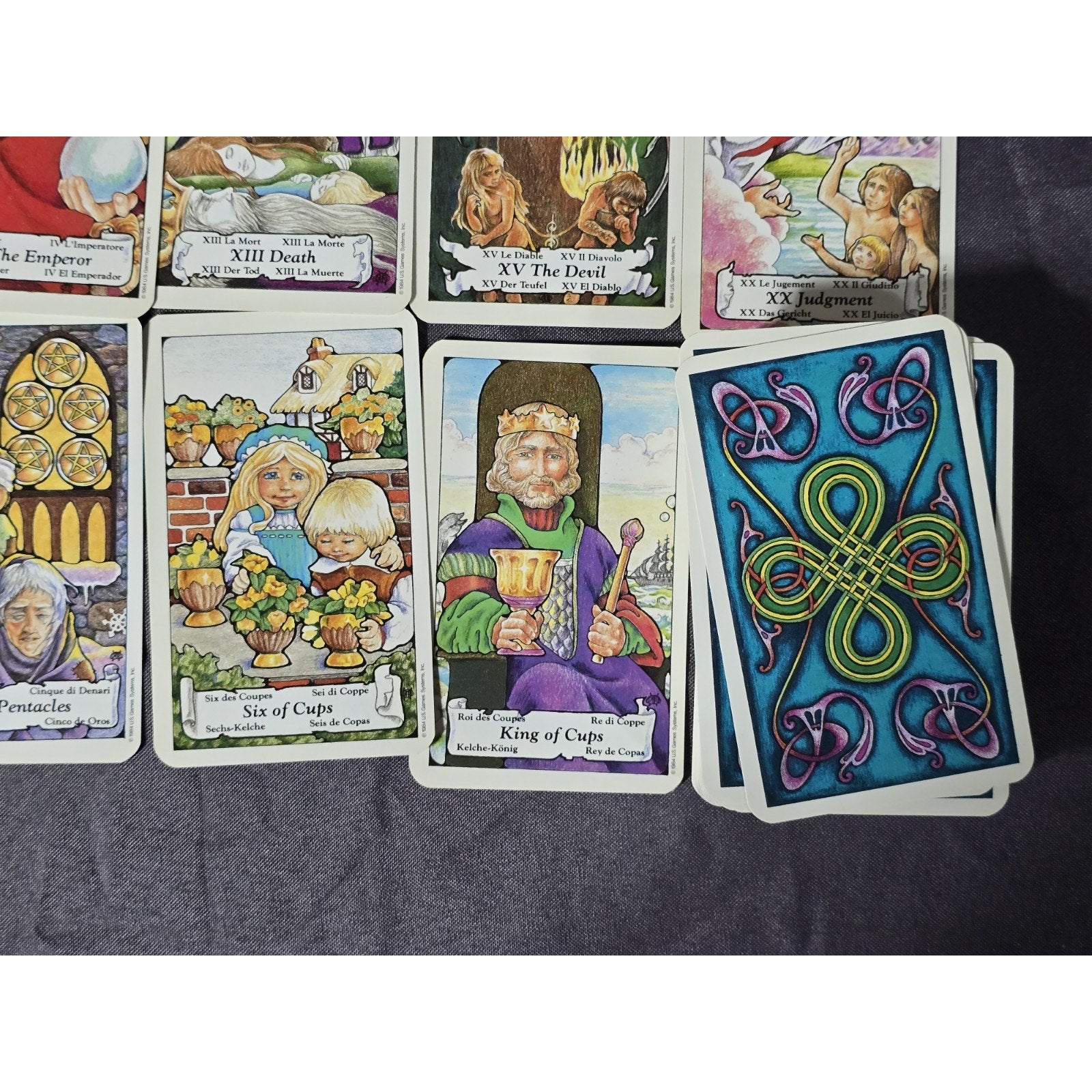 Original Hanson-Roberts Tarot Deck 1985 Complete w/ Manual US Games Complete