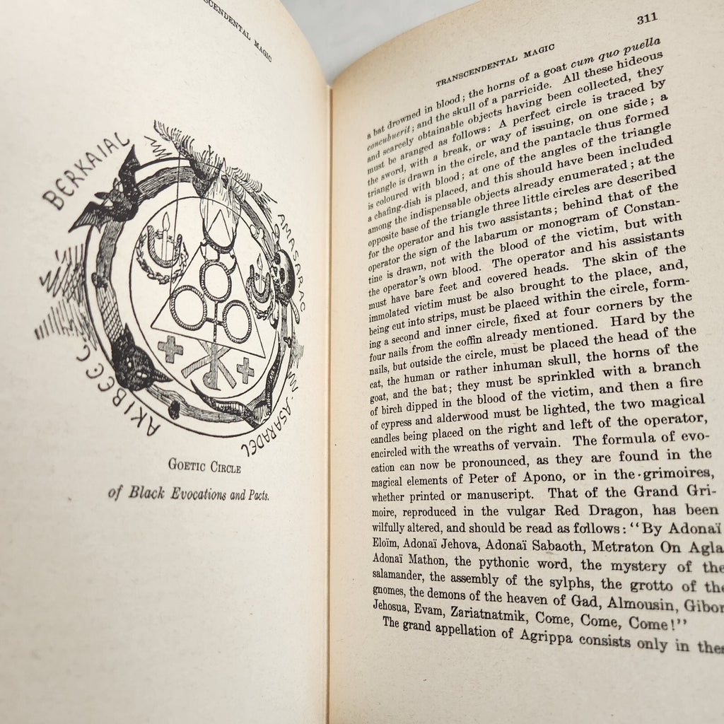 Eliphas Levi Transcendental Magic. Published by de Laurence in 1946. Hardcover Occult Book 2nd Ed