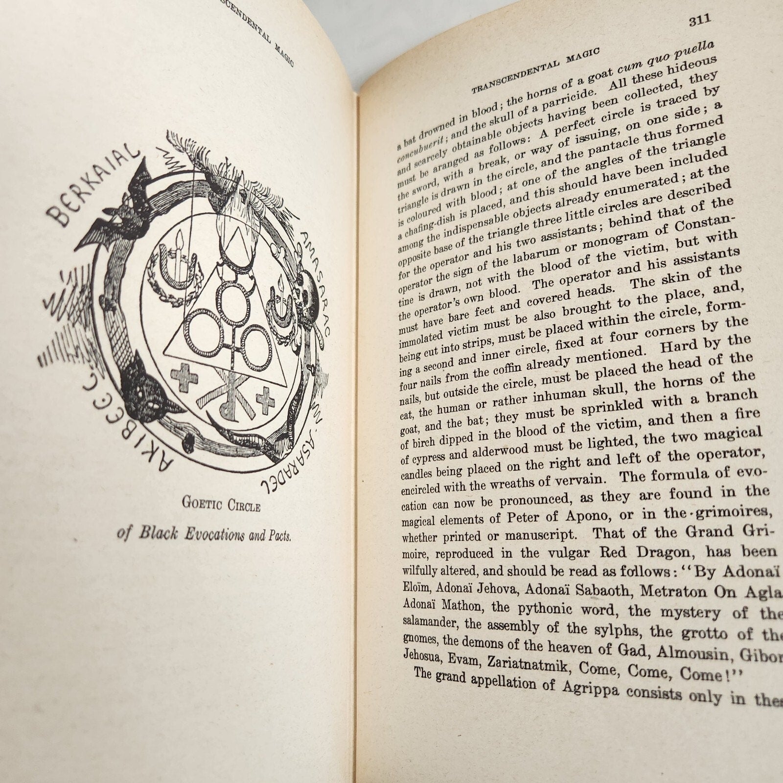 Eliphas Levi Transcendental Magic. Published by de Laurence in 1946. Hardcover Occult Book 2nd Ed