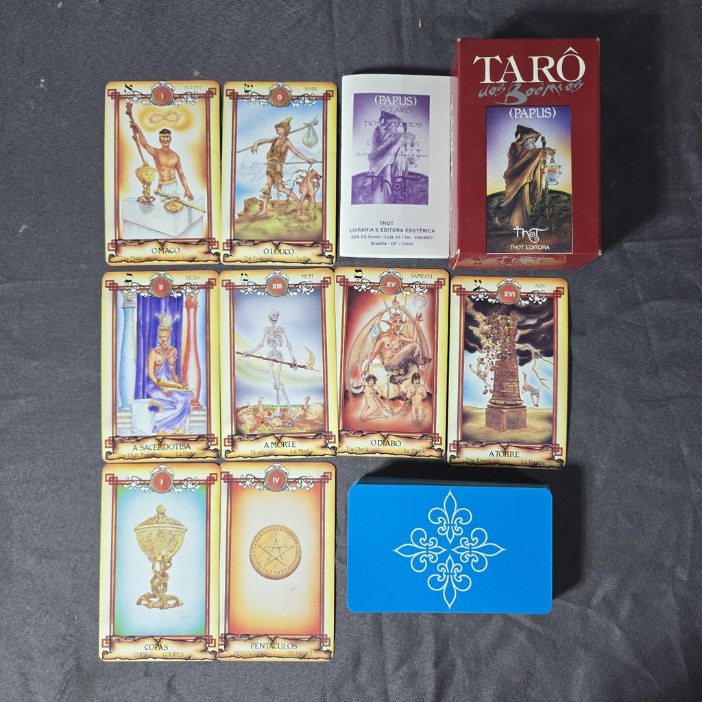 Tarot of Bohemians by Papus. Thoth Edition Printed in Brazil. Gypsy Tarot Card Deck