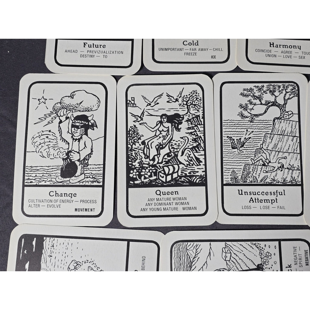 Black Eagle Tarot Nature's Omens From Dudleytown Card Deck by Allen Herkimer of Connecticut.