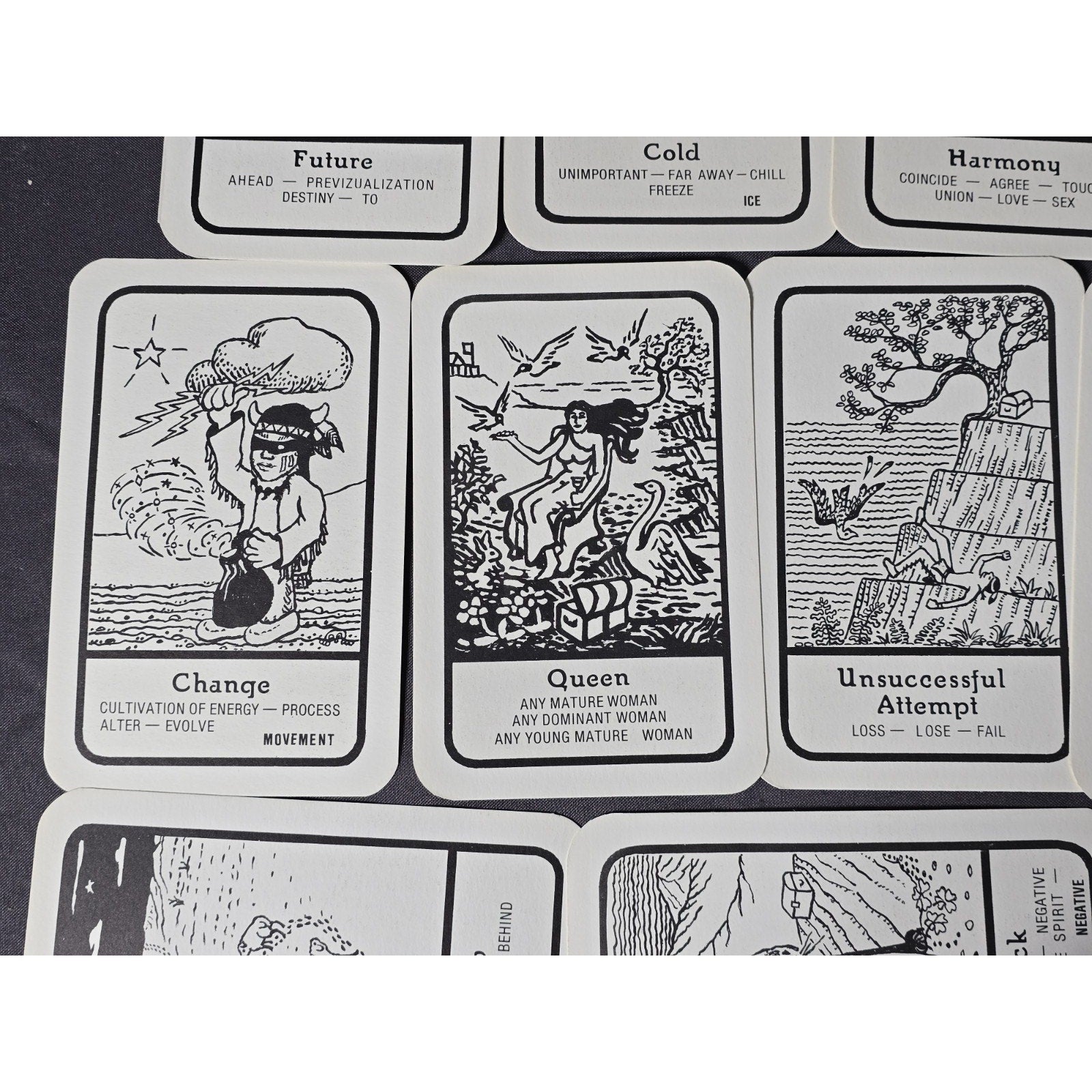 Black Eagle Tarot Nature's Omens From Dudleytown Card Deck by Allen Herkimer of Connecticut.