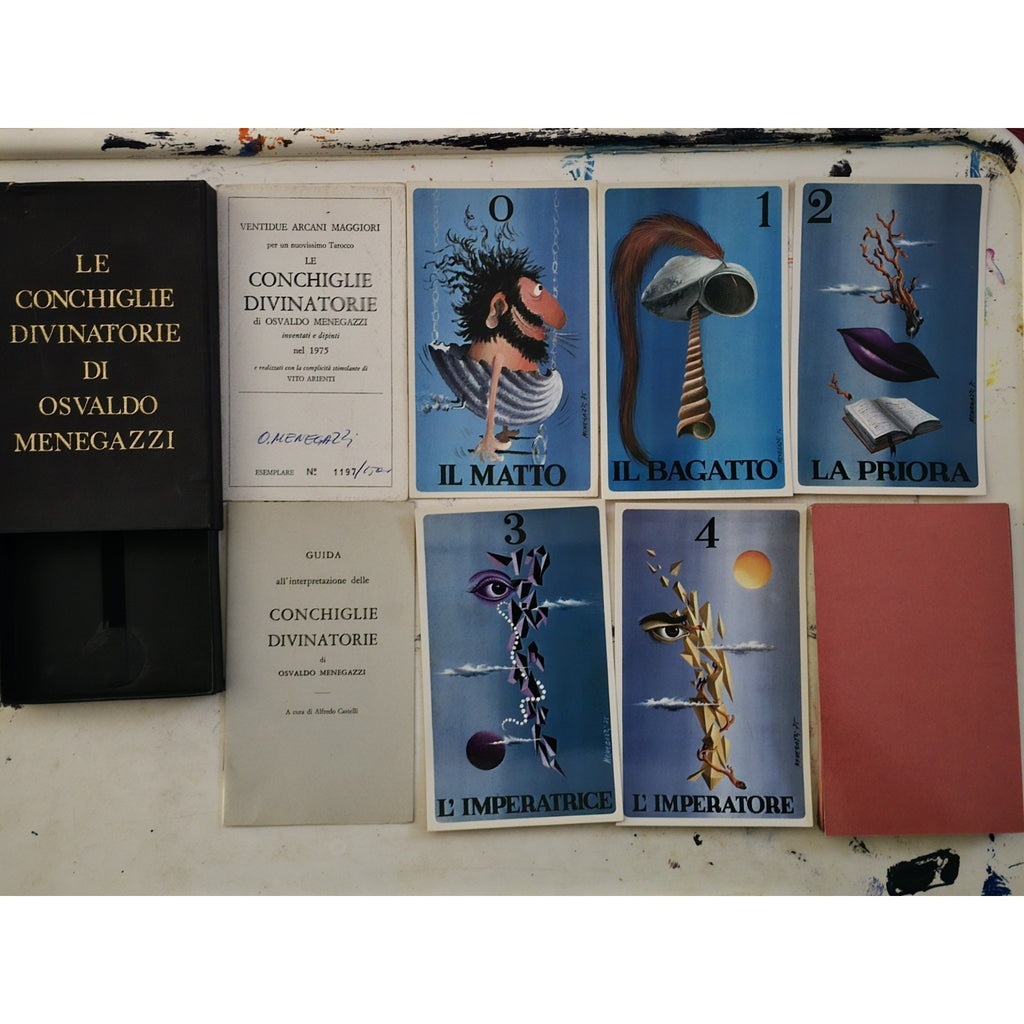 Le Conchiglie Divinatorie Tarot Card Deck by Osvaldo Menegazzi 1975 Signed & #'d