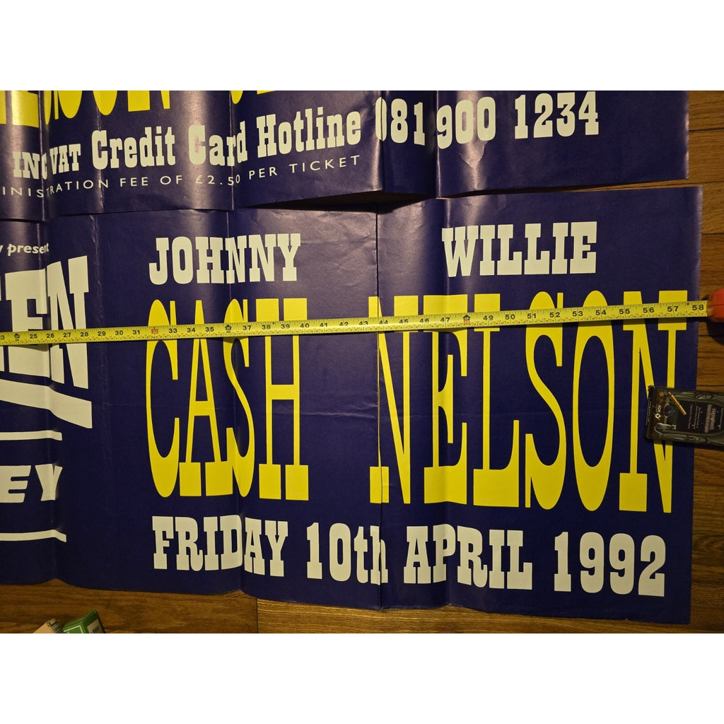 Original The Highwaymen Concert Poster Banners from Wembley Arena London, UK 4/10/1992