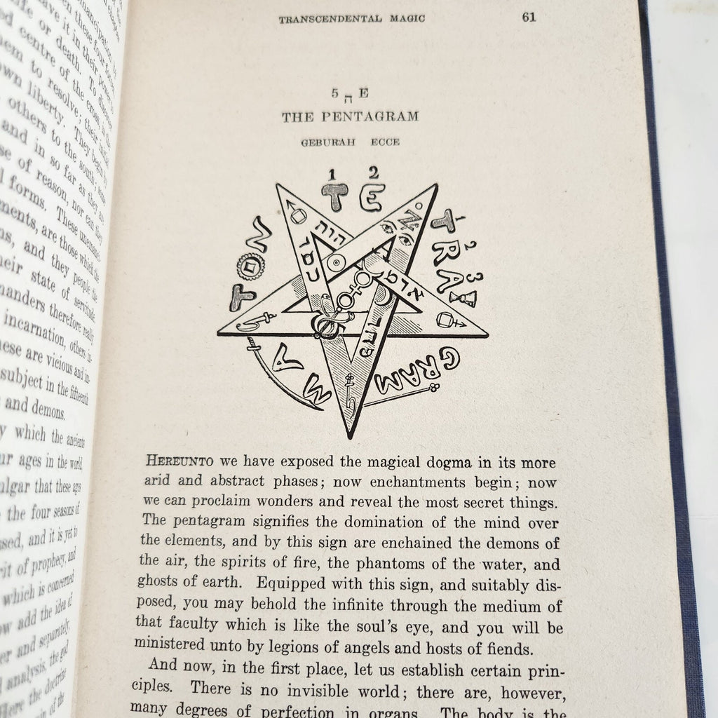 Eliphas Levi Transcendental Magic. Published by de Laurence in 1946. Hardcover Occult Book 2nd Ed