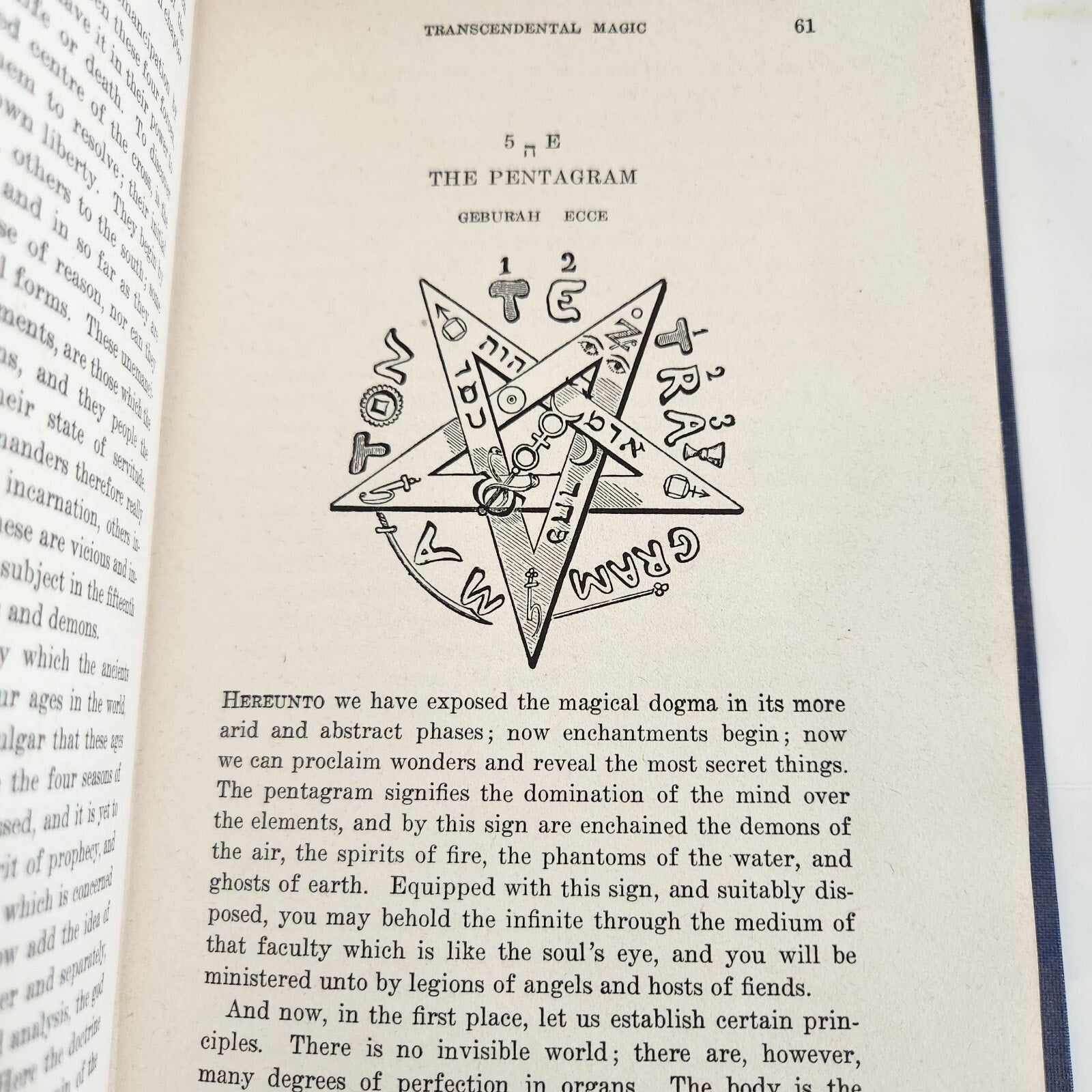 Eliphas Levi Transcendental Magic. Published by de Laurence in 1946. Hardcover Occult Book 2nd Ed