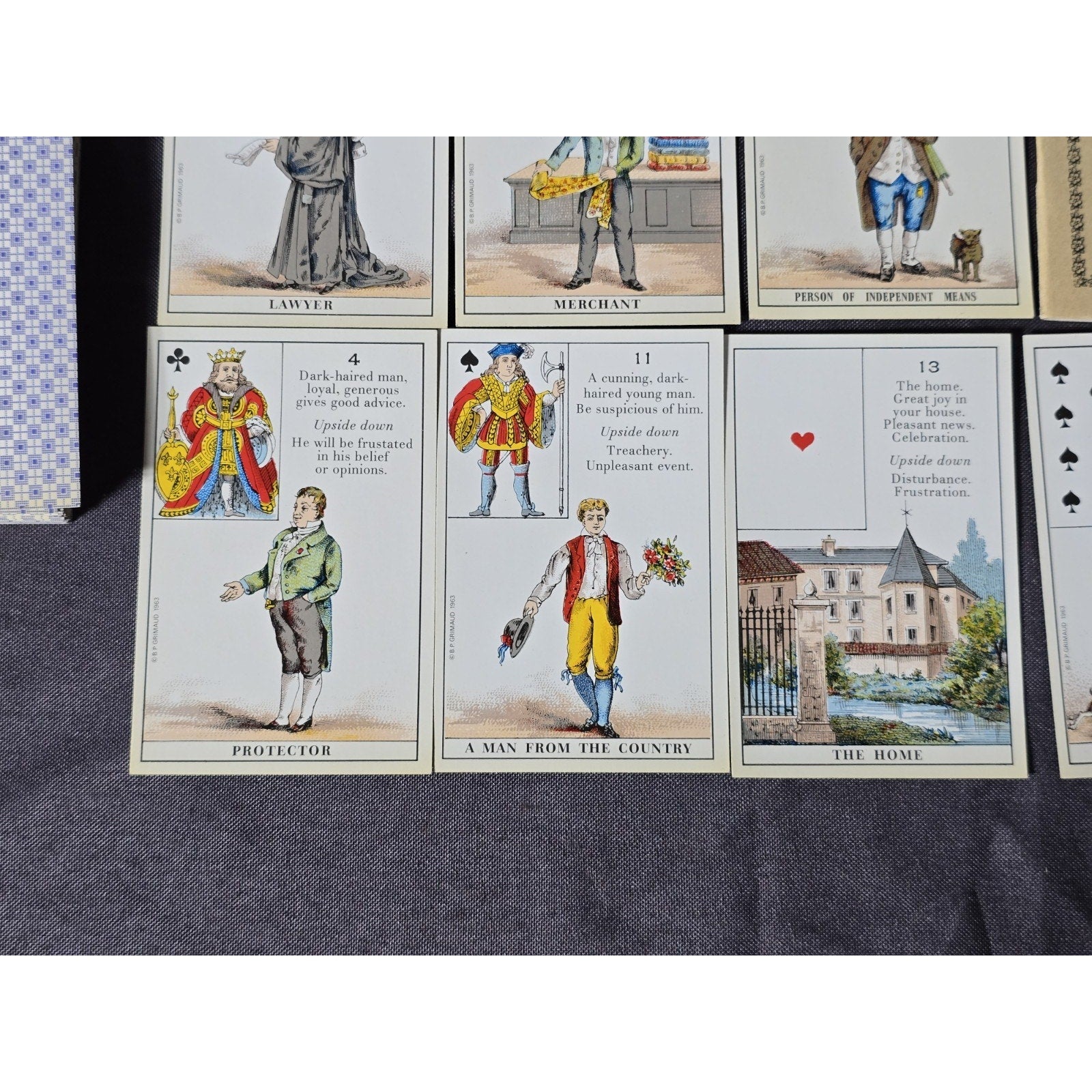 The Concise Fortune Teller Tarot Cards Deck 36 Cards English 1963 Complete
