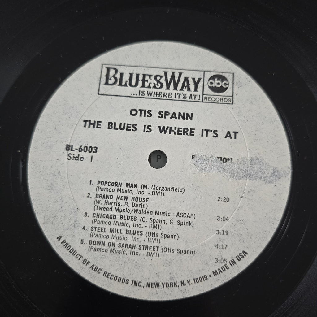 Original Otis Spann The Blues Is Where Its At MONO WLP Vinyl LP Chicago 1967
