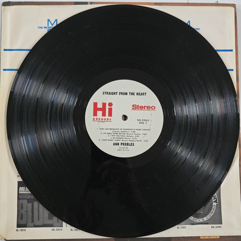 Original Ann Peebles Straight From The Heart Vinyl LP Hi Records 1st Press EX