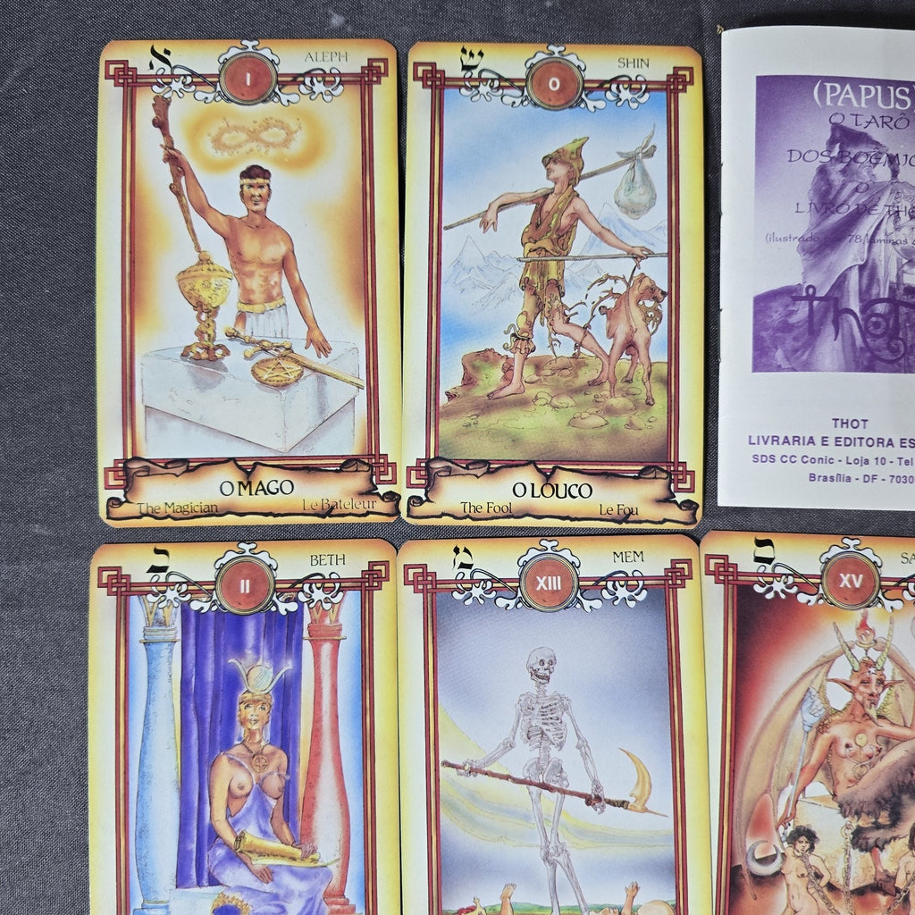 Tarot of Bohemians by Papus. Thoth Edition Printed in Brazil. Gypsy Tarot Card Deck