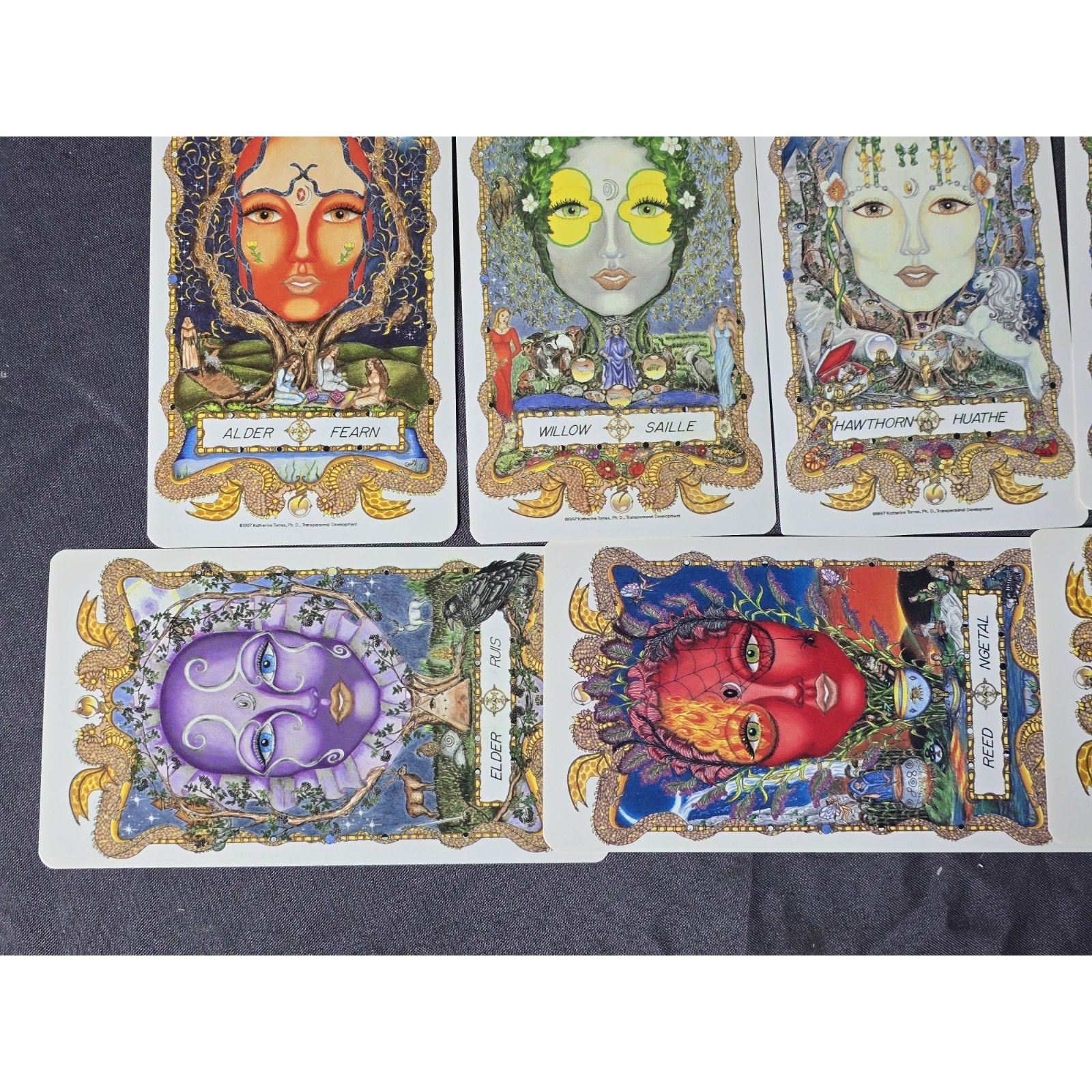 The Faces Of Womanspirit Celtic Moon Journey Tarot Card Deck by Katherine Torres