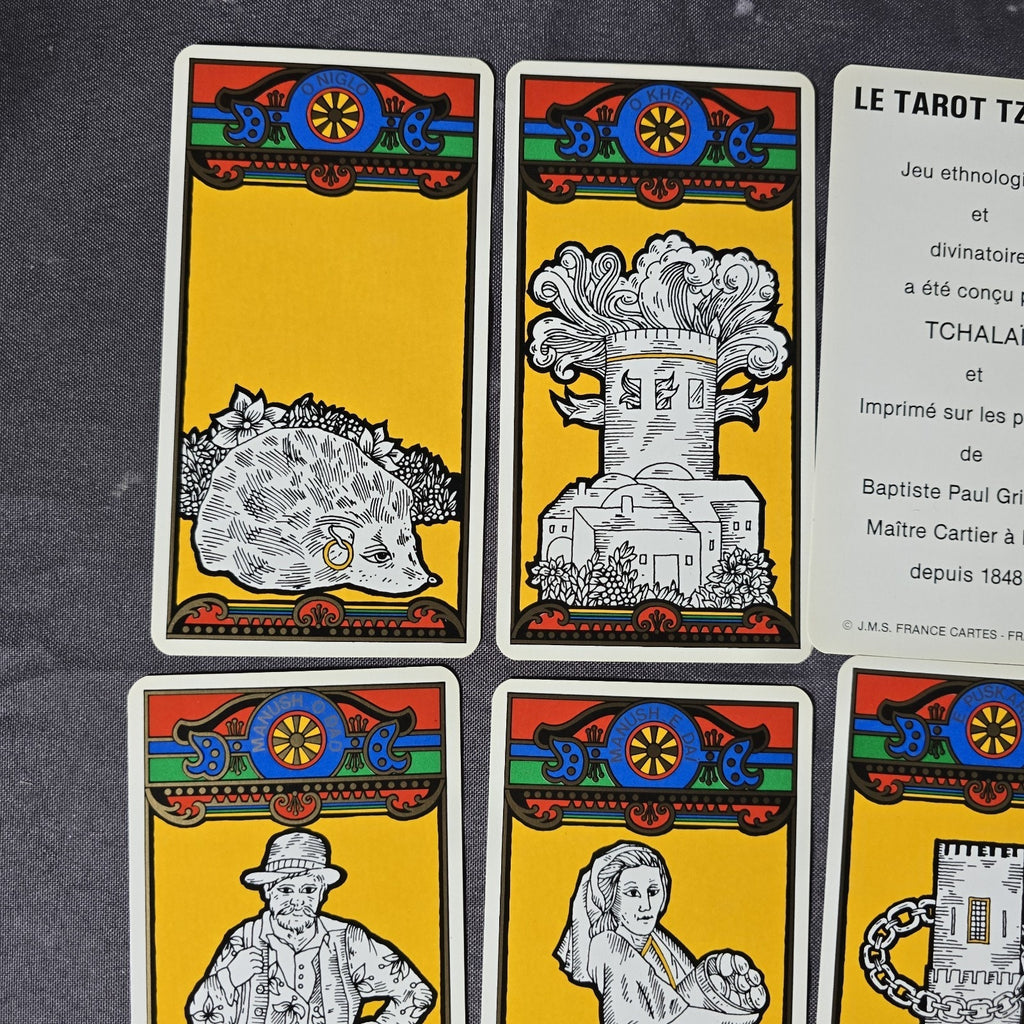 Tzigane Tarot TCHALAÏ Grimaud 1984 Ethnological & Divinatory 38 Card Deck RARE