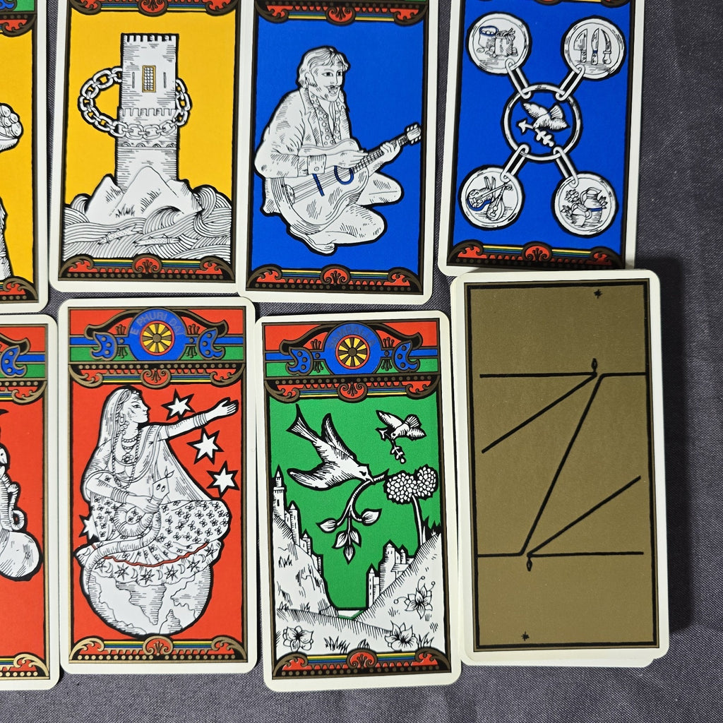 Tzigane Tarot TCHALAÏ Grimaud 1984 Ethnological & Divinatory 38 Card Deck RARE