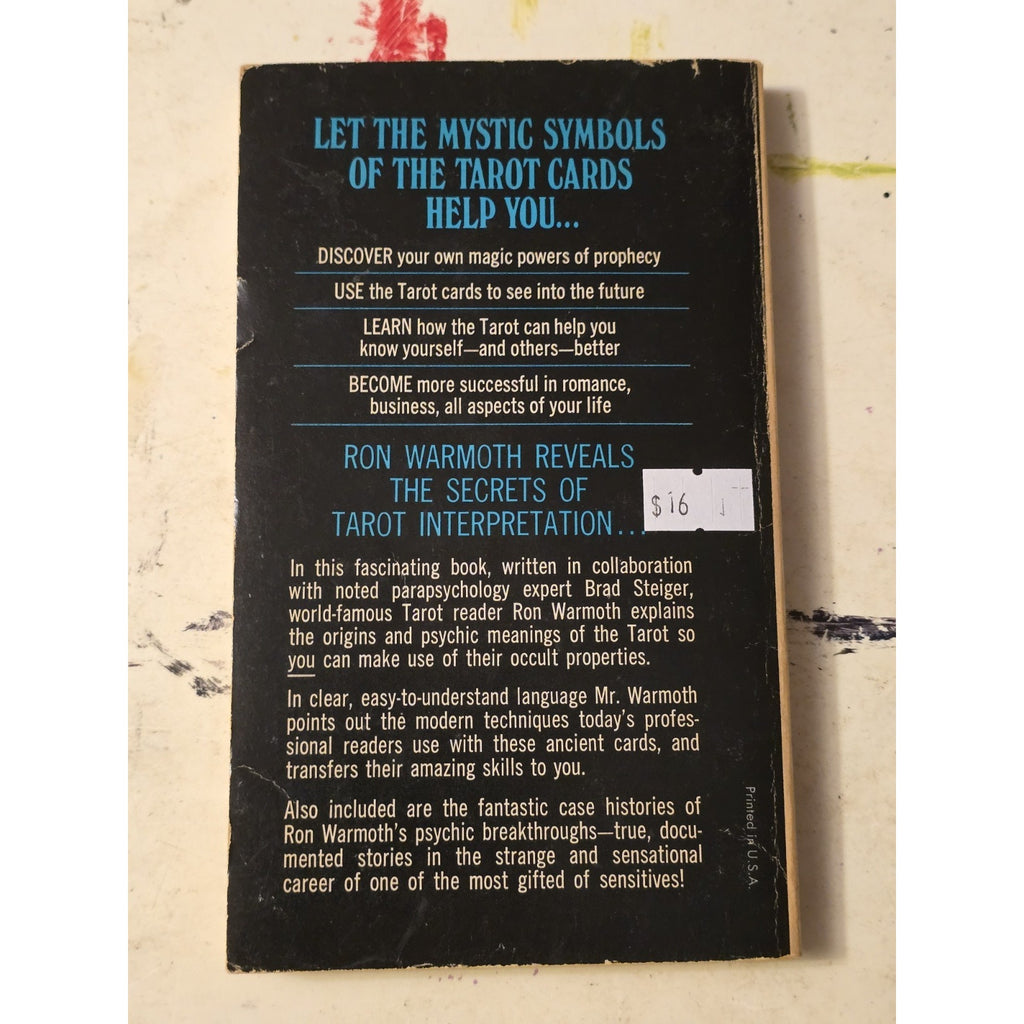 Original The Tarot by Brad Steiger & Ron Warmoth Paperback 1st Edition Award Books