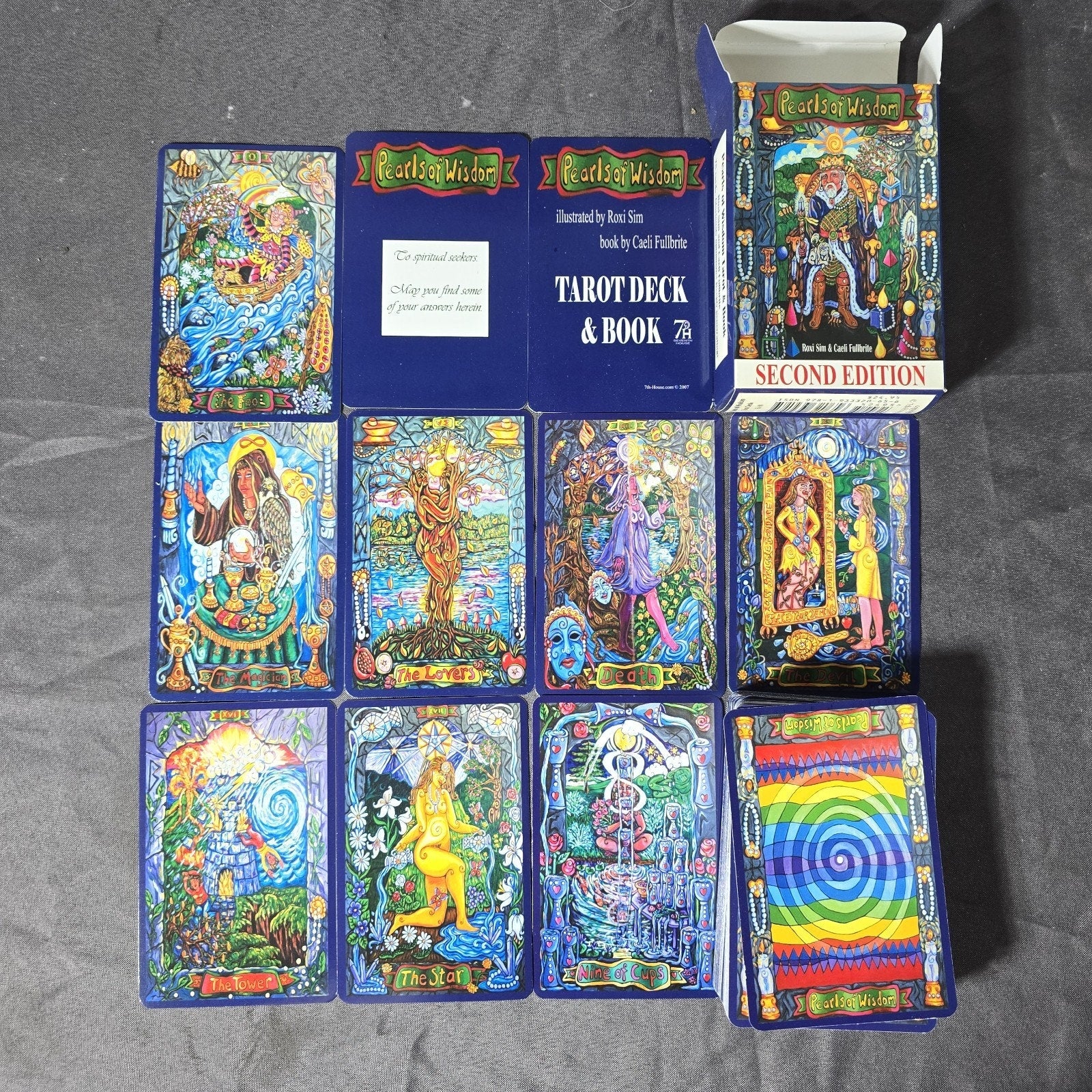 Pearls of Wisdom Tarot Card Deck Second Edition Sim Fullbrite 7th House Complete
