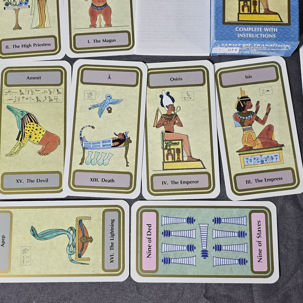 Original Tarot Of Transition Egyptian Card Deck Complete w/ Booklet 1983 US Games Systems