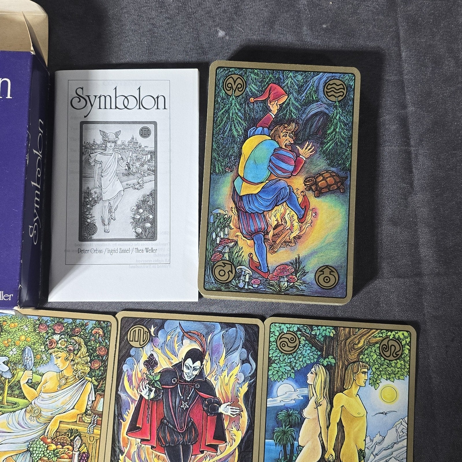 Original Symbolon Tarot Oracle Deck Peter Orban 1993 AGMULLER Big Sized
