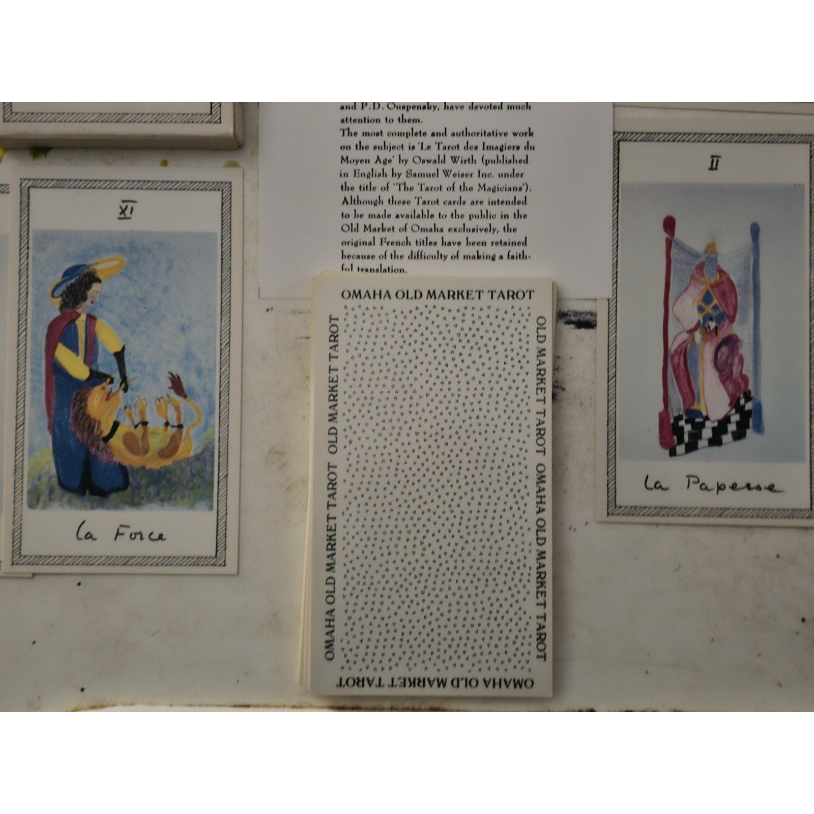 The Old Market Tarot Cards Omaha Nebraska 1st Ed. 22 Major Arcana 1986 Complete