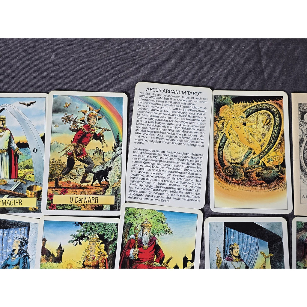 Lot x2 Arcus Arcanum Tarot Card Deck & 22 Major Arcana 1st Edition AGMuller 1986