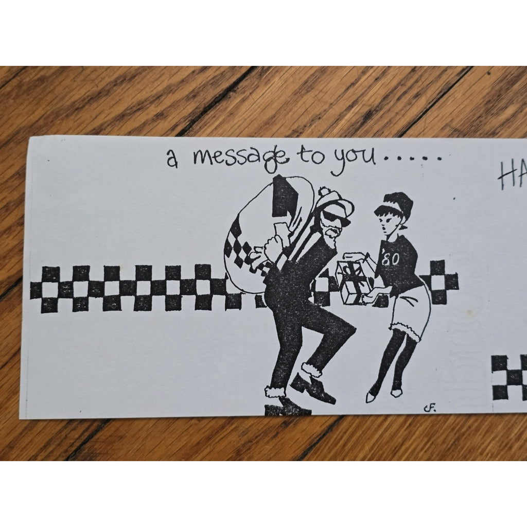 Original 2 Tone Records 1980 Rude Boy Girl Yule Paper Advertisement Promo Ska