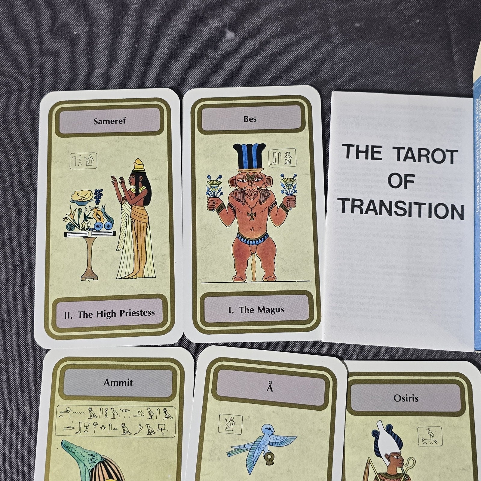 Original Tarot Of Transition Egyptian Card Deck Complete w/ Booklet 1983 US Games Systems
