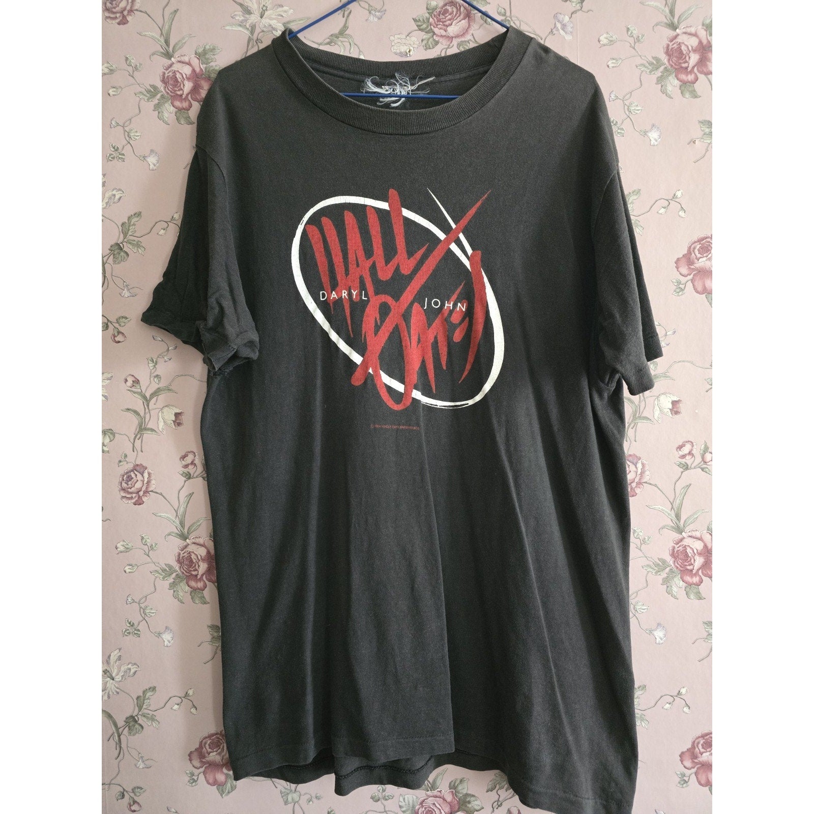 Vintage Daryl Hall & John Oats BIG BAM BOOM LIVE THRU 1985 Tour T Shirt Distressed